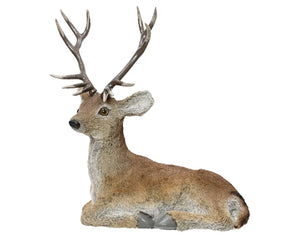 Sitting Deer with Soft Touch Fur