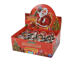 Christmas figure in snowglobe train