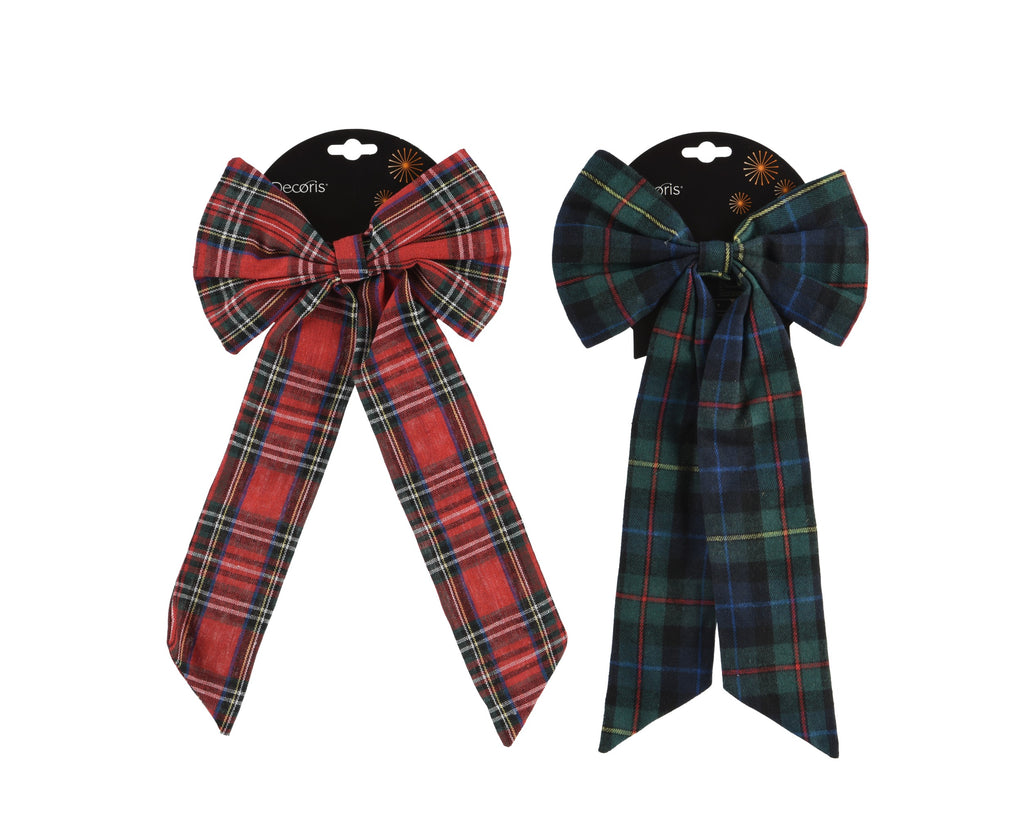 Tartan bow, 25cm