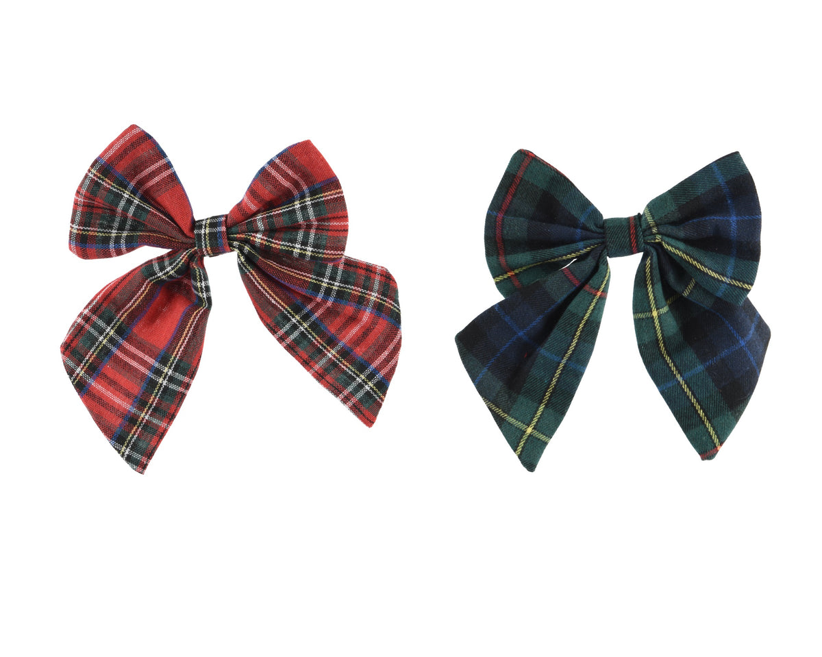 Tartan bow, 15cm