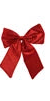 Plush velvet bows, 35cm