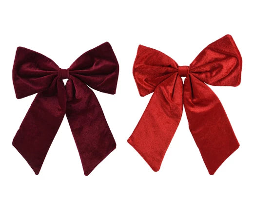 Plush velvet bows