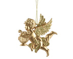 Gold angel hanging dec