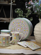 Pastel Meadow Porcelain Coaster