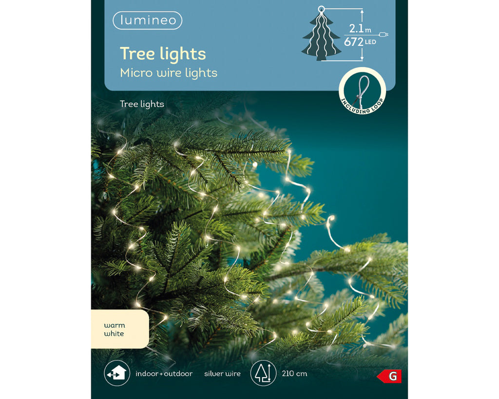 672 Micro LED cascading/waterfall warm white lights