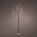 Micro LED tree with 750 lights snowy branches