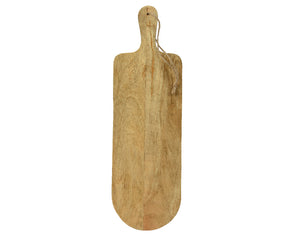 Mangowood chopping board with rounded edge