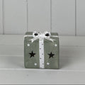 Green LED ceramic present with white bow
