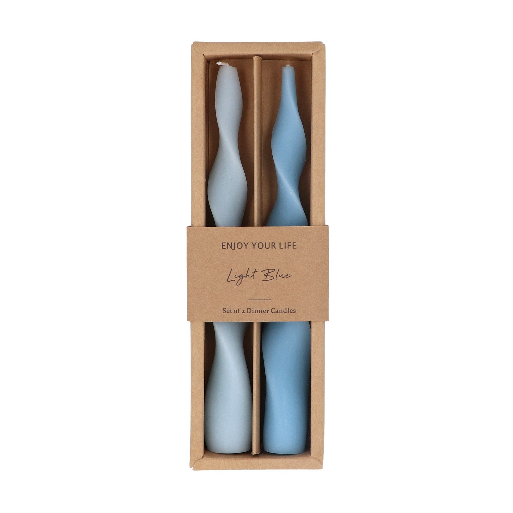 Tonal blues twist dinner candles