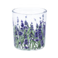 Lavender field mini glass tealight holder