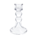 Clear glass ball candlestick (Medium)