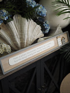 Rectangle grey border wooden sign 'Home is Where Love Resides..'