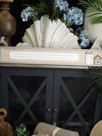 Rectangle grey border wooden sign 'Home is Where Love Resides..'