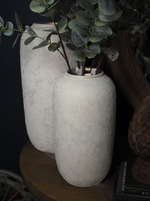 Terracotta vase with gold detail (Tall)