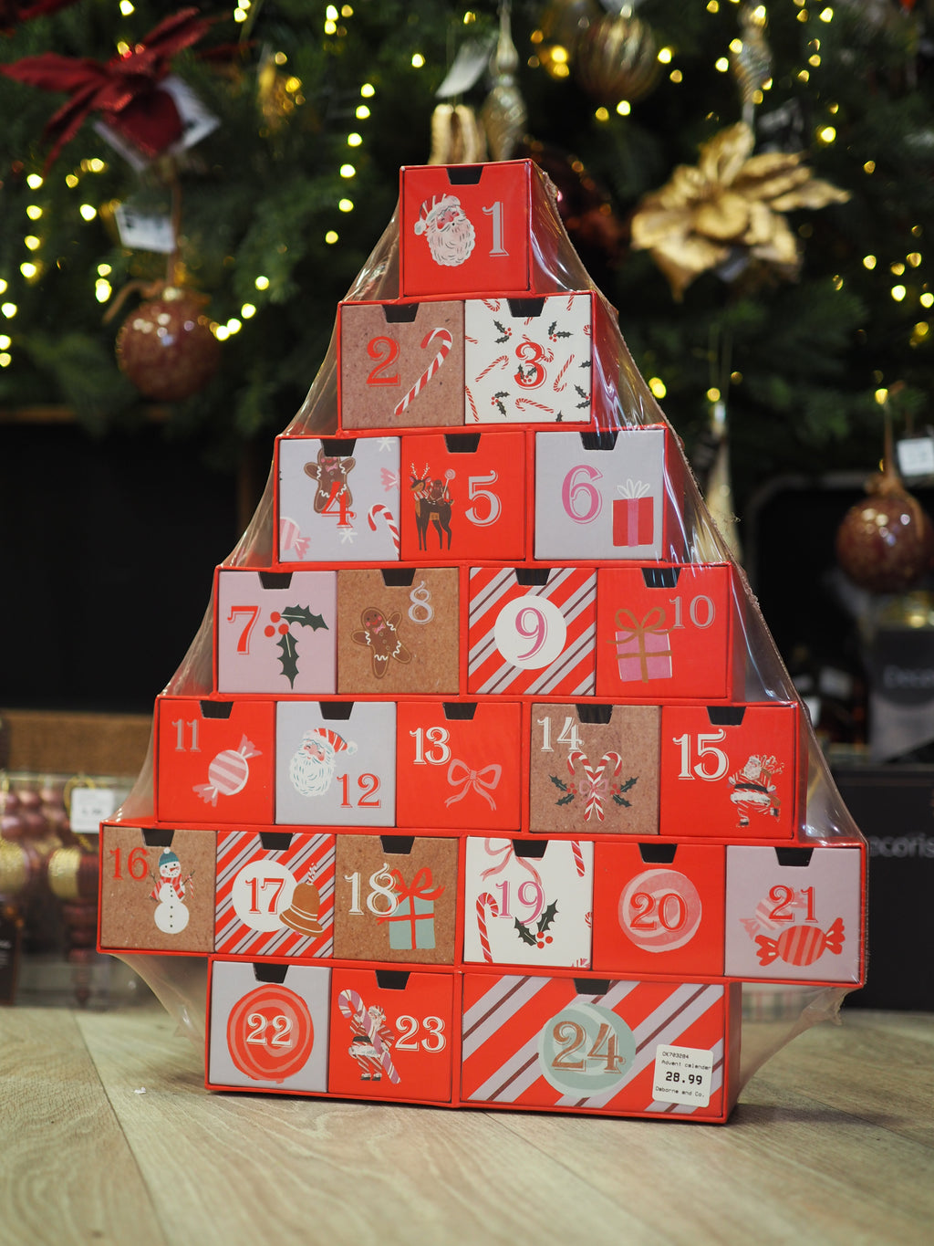 Candy Cane advent calendar