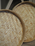 Intricately detailed bamboo tray