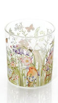 Garden birds and flowers tealight holder