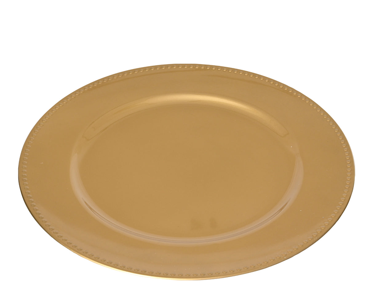 Elegant gold charger plate