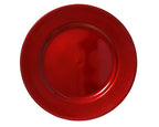 Elegant Christmas red charger plate