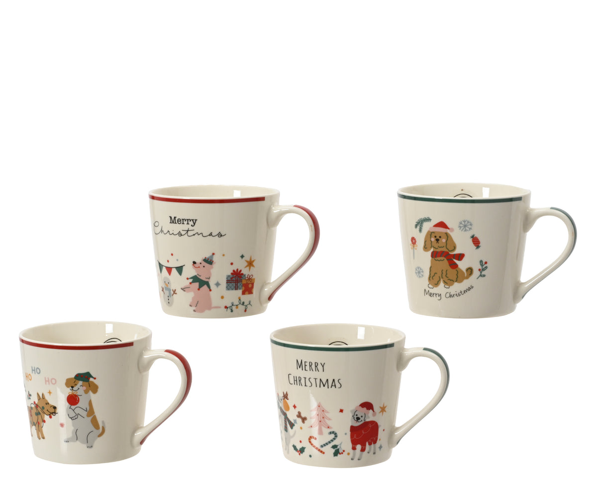 Christmas dog mug