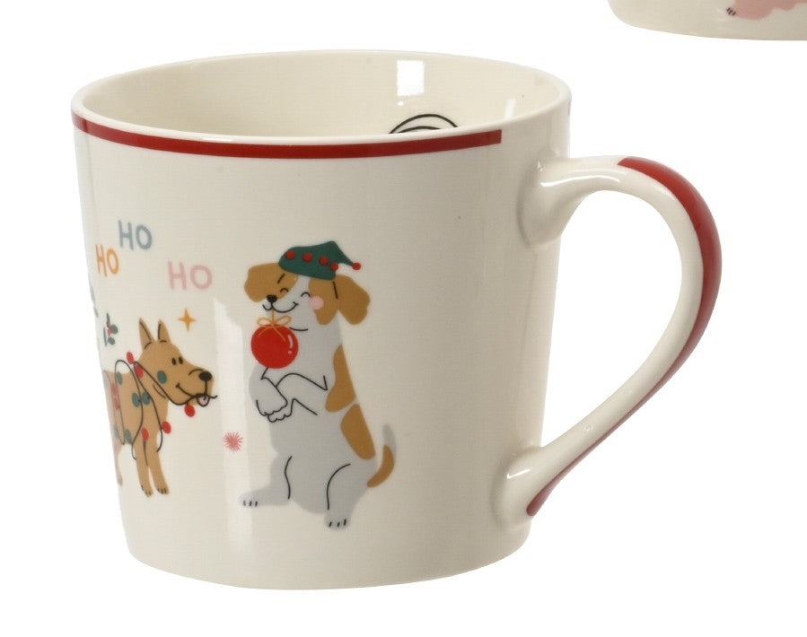 Christmas dog mug