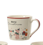 Christmas dog mug
