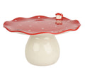 Toadstool style cake platter