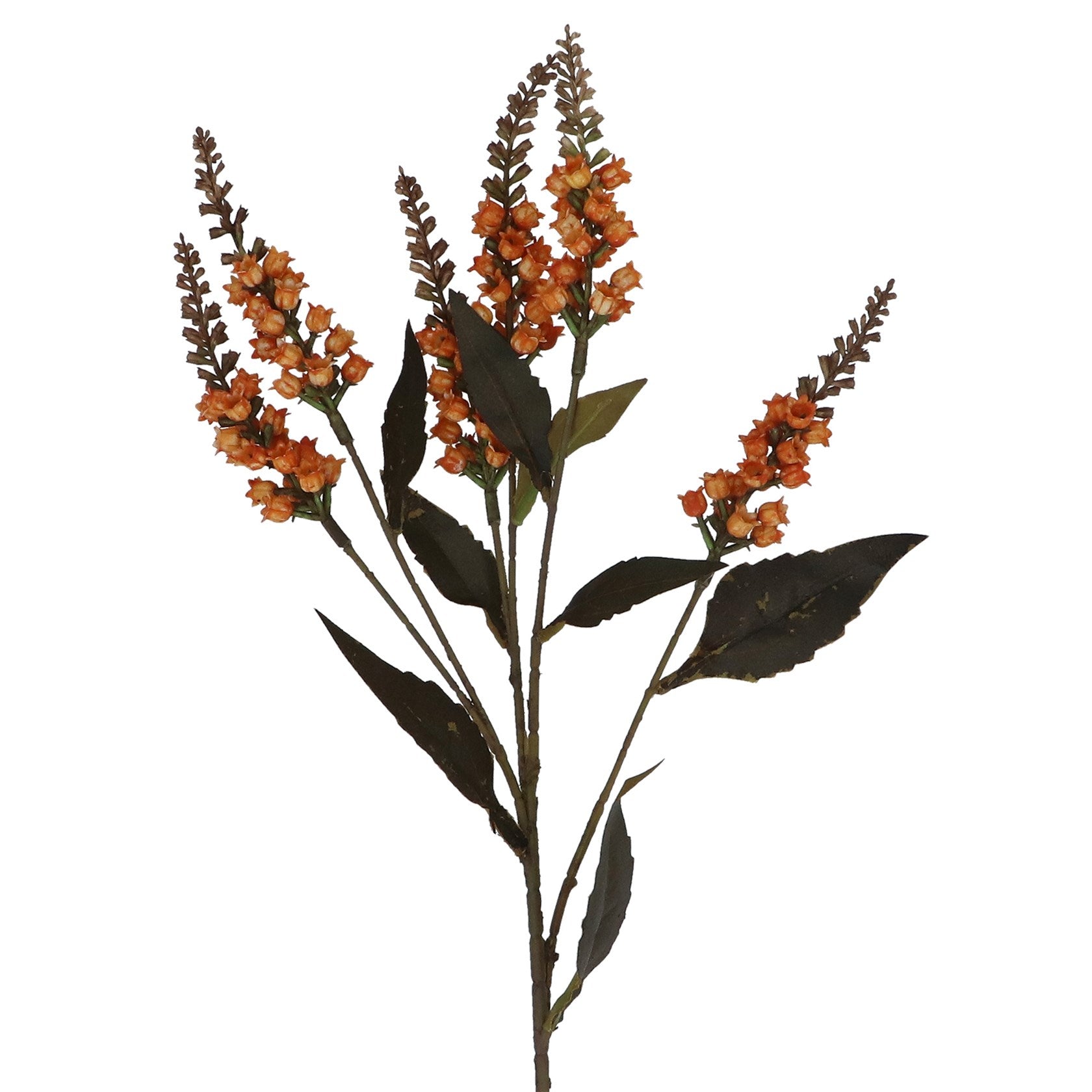 Sienna orange mini bell flower spray