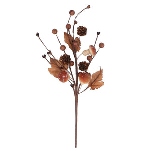 Toadstool & Cone Pick Floral Spray