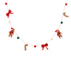 Gingerbread Christmas wool garlands