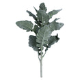 Green flocked gingko spray