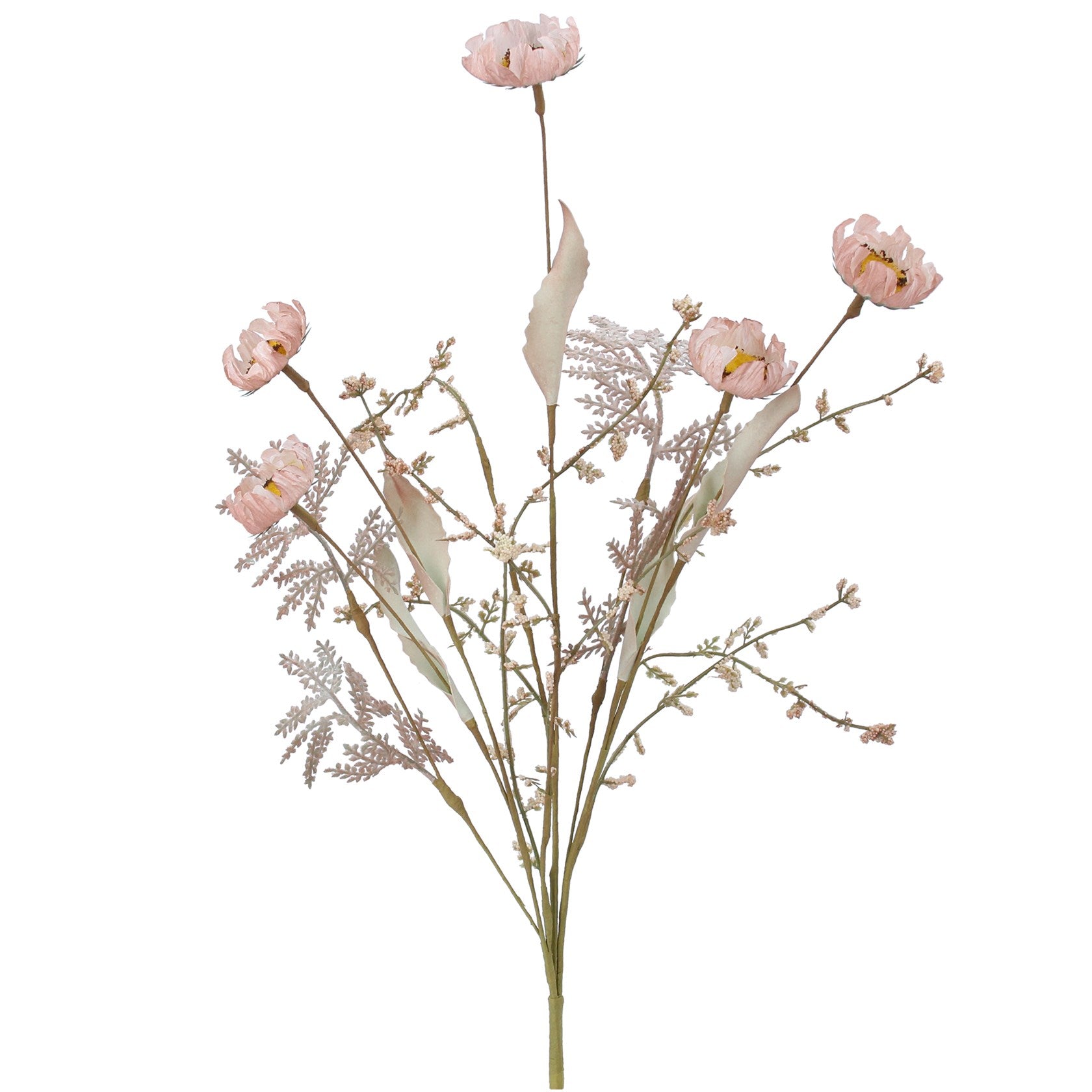 Pink wild flower fern spray
