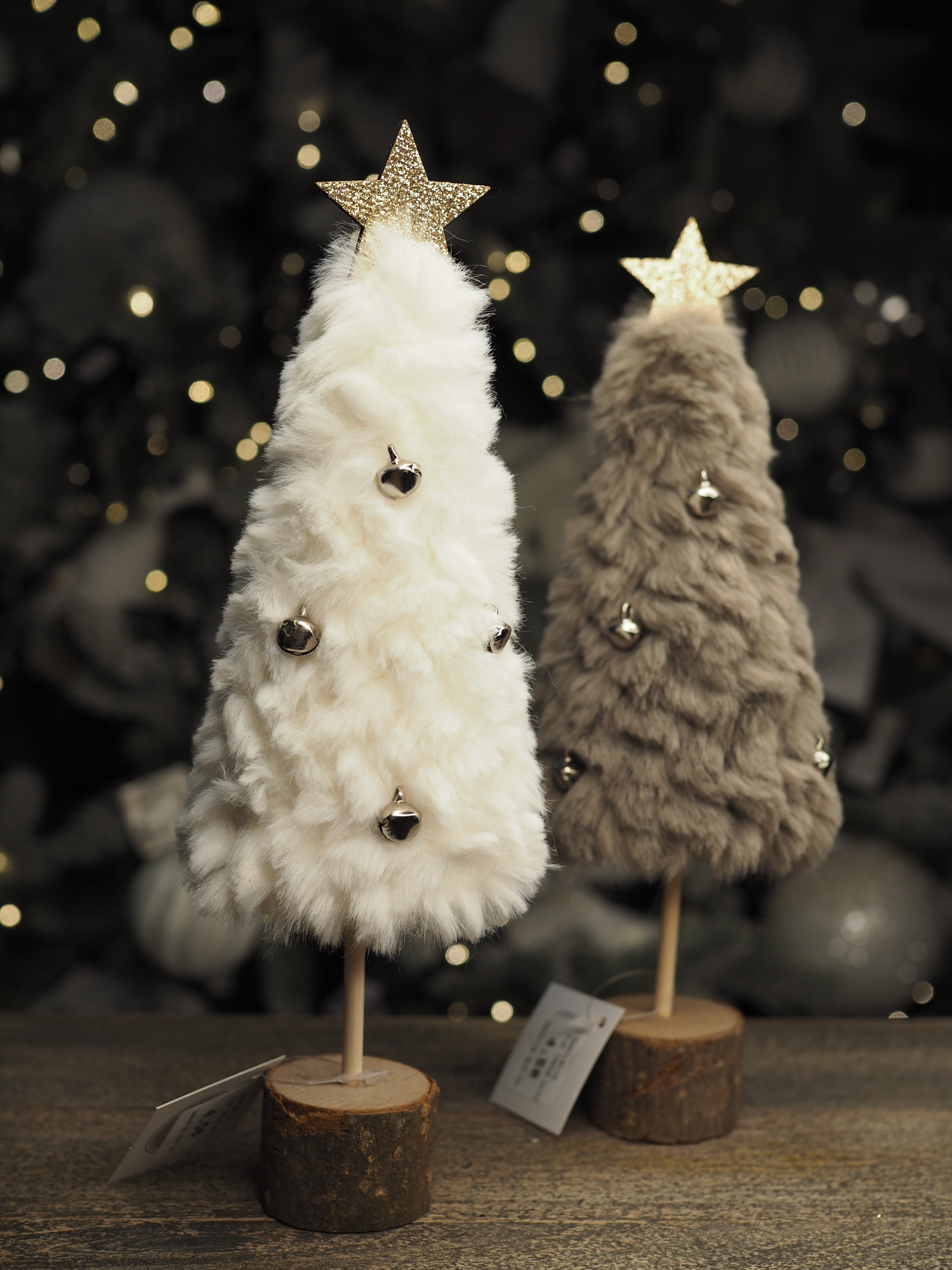Fur trees with bells