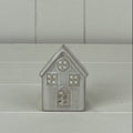 Glazed ceramic tealight house