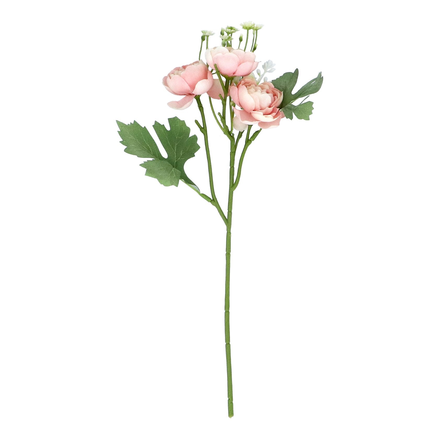 Pale pink rose & gypsophila mini pick