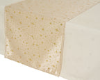 Cream and gold Christmas tablerunners