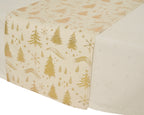 Cream and gold Christmas tablerunners