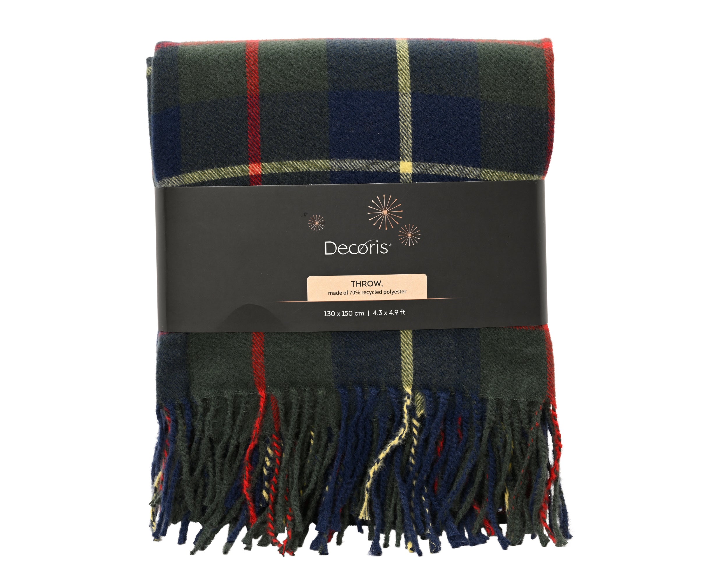 Traditional tartan throw
