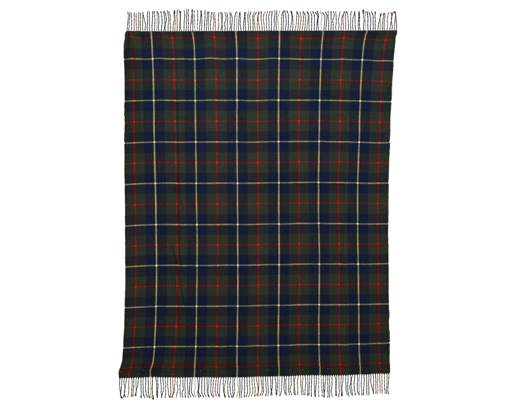 Traditional tartan throw