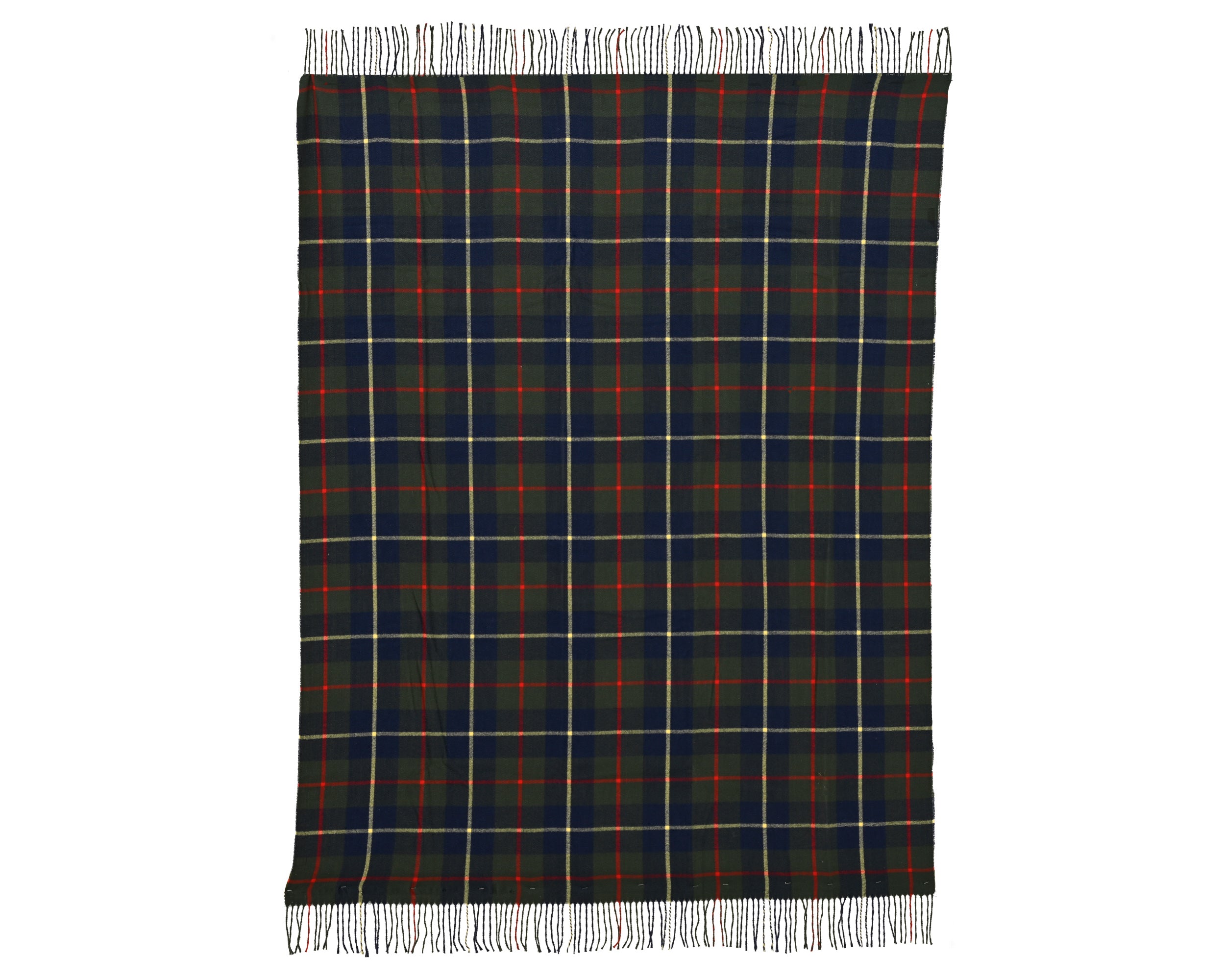 Traditional tartan throw