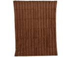 Luxurious chocolate brown faux fur throw