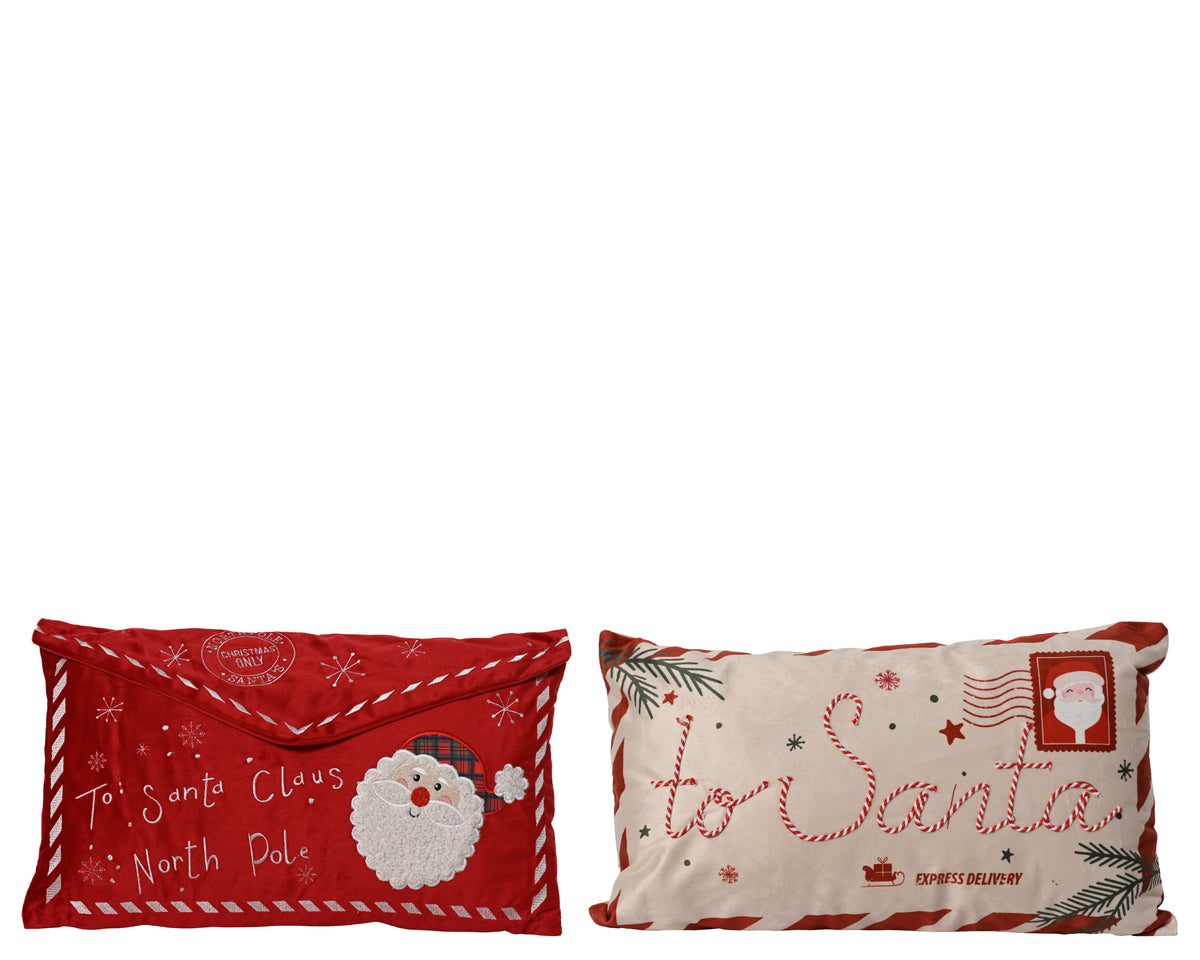 Letter to Santa Christmas cushion