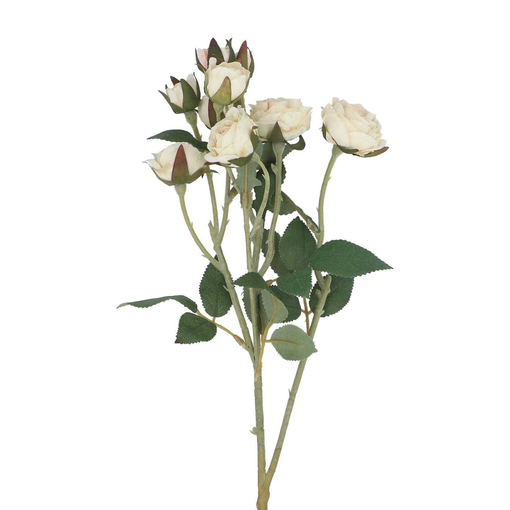 Antique cream mini rosebud stem