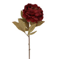Antique dark pink peony stem
