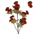 Dark orange straw flower spray