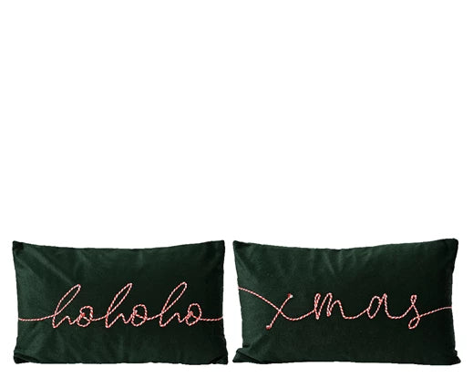 Cushion Rectangle with Stitching Text (2 styles)