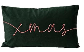 Cushion Rectangle with Stitching Text (2 styles)