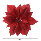 Red poinsettia clip