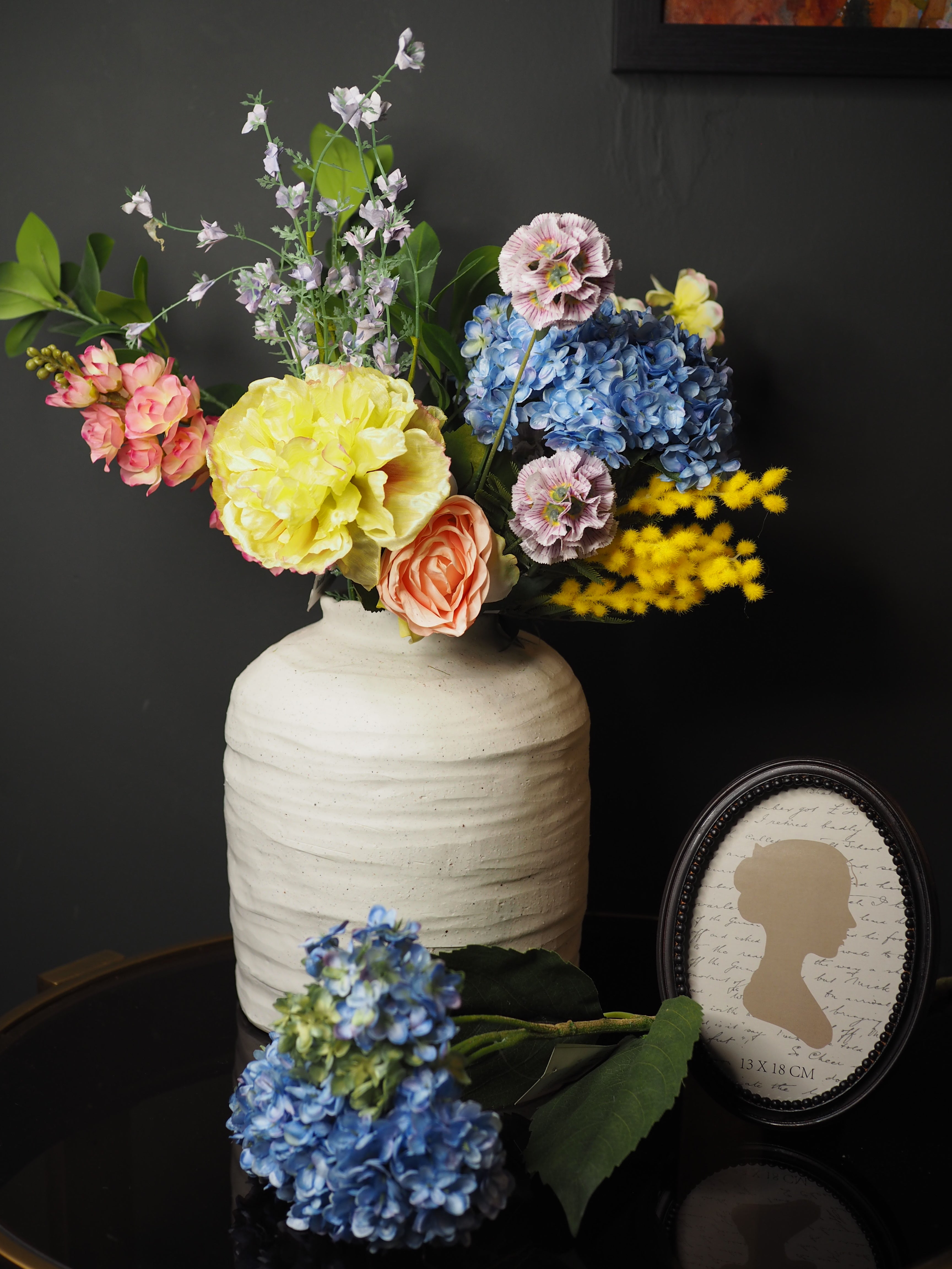 Rustic matt stoneware vase