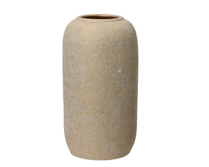 Terracotta vase with gold detail (Tall)